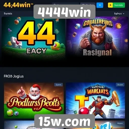 Jogos populares disponíveis na plataforma 4444win